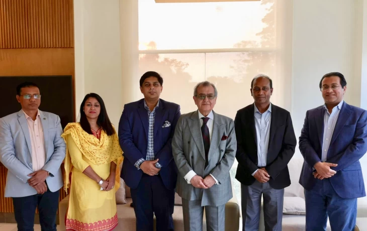 Ambassador Farooq Sobhan, Distinguish Research Fellow and Member, Board of Governors, BEI, Mr. Faiz Sobhan, Senior Research Director, BEI, and Mr. Shahab Enam Khan, Research Director, BEI, met with Additional Commissioner Mr. Monirul Islam, Chief, Counter Terrorism And Transnational Crime Unit, Dhak