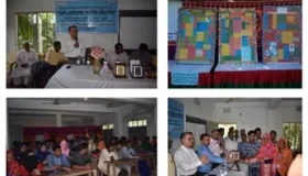 BEI organised a Madrassa-College Wallpaper Competition on the theme – Social Cooperation, Peace and Harmony for Preventing Violent Extremism in Bhabaniganj Government College Auditorium, Bagmara Upazila, Rajshahi on 30 September 2018