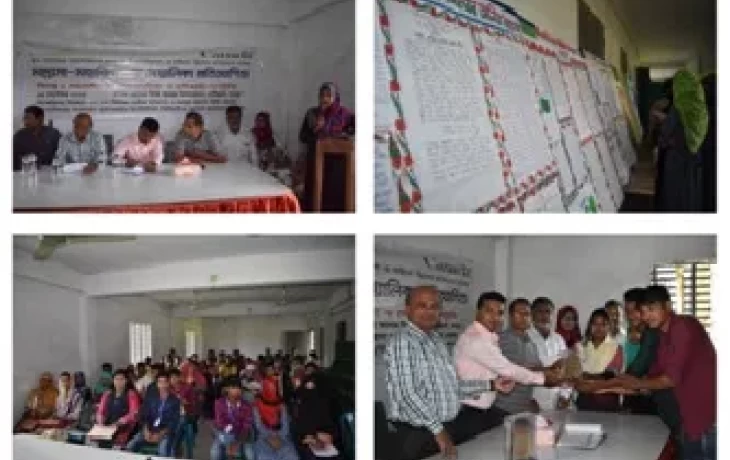 BEI organised a Madrassa-College Wallpaper Competition on the theme – Social Cooperation, Peace and Harmony for Preventing Violent Extremism in Nandigram Upazila, Bograon 19 September 2018
