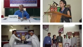 BEI organised a Madrassa-College Debate Competition on the theme – Social Cooperation, Peace and Harmony for Preventing Violent Extremism in Upazila Auditorium, Birganj Upazila, Dinajpur on 05 September 2018