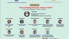 IBFB-BIDA-BEI Webinar on the ‘Ease of Doing Business in Bangladesh’, 17 May 2021